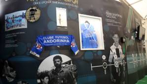 CF Andorinha - Cristiano Ronaldos Nr. 7: Richtig - der Stepke an der Wand dieses Museums ist CR7. Seine ersten Schritte machte er in der Heimat bei Andorinha und die 7 wird dort nur er selbst wieder tragen - oder sein Sohn.