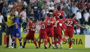 Nach einer Auftaktniederlage gegen Portugal zog die Türkei bei der EM 2008 in Österreich und der Schweiz dank zweier Siege in Folge in die K.o.-Runde ein. Im Viertelfinale setzte sich die Terim-Elf gegen Kroatien im Elfmeterschießen durch.