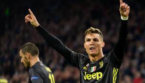 Platz 1: CRISTIANO RONALDO (33) - wechselte in der Saison 2018/19 für 117 Millionen Euro von Real Madrid zu Juventus Turin