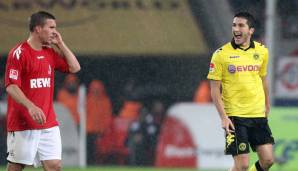 In der Bundesliga und in ihren Nationalmannschaften trafen Nuri Sahin (r.) und Lukas Podolski mehrfach aufeinander.