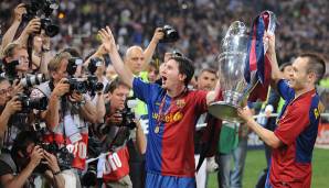 FC BARCELONA 2008/09: Angeführt vom alles überragenden Lionel Messi gewann der FC Barcelona sein erstes Triple überhaupt.