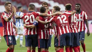 Platz 2 - ATLETICO MADRID (27 Gegentore in 38 Ligaspielen): 0,71 Gegentore pro Spiel.