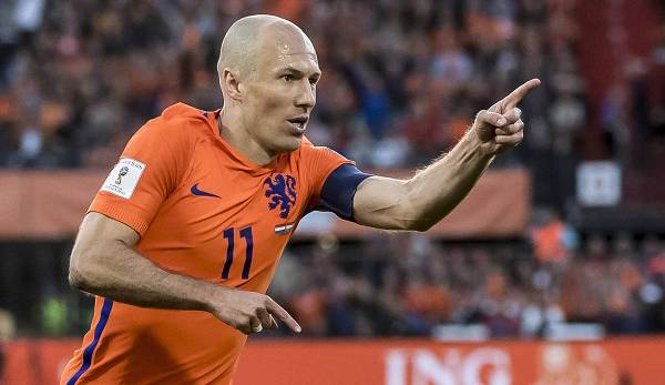 Arjen Robben könnte ein Comeback in der niederländischen Nationalmannschaft feiern.
