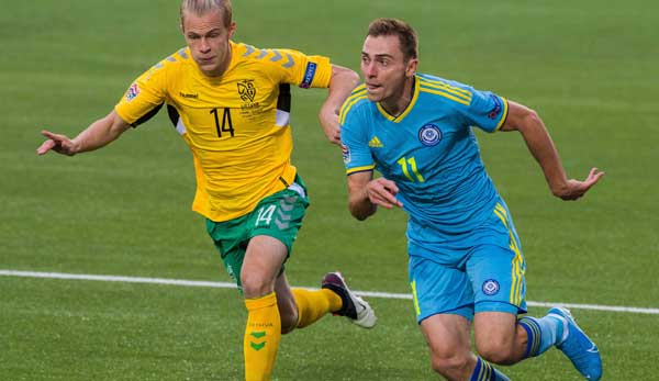 Kasachstan gewann am ersten Spieltag gegen Litauen mit 2:0.