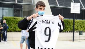 ALVARO MORATA: Der Stürmer keht auf Leihbasis (Gebühr: zehn Mio. Euro) von Atletico Madrid zu Juventus Turin zurück. Das gaben die Vereine noch am späten Dienstagabend bekannt. Zudem besitzt Juve eine Kaufoption in Höhe von 45 Mio. Euro.
