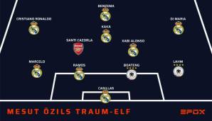 Und so würde die Traum-Elf von Mesut Özil taktisch in einem 4-2-3-1-System aussehen. Offensiv-Spektakel garantiert.