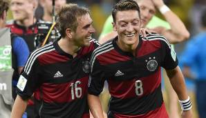ABWEHR - PHILIPP LAHM: Der Kapitän und Anführer der Nationalmannschaft, mit der Özil 2014 Weltmeister wurde. Lahm adelte Özil einst als "intelligentesten Spieler Europas". Das Verhältnis zwischen beiden gilt als sehr gut.