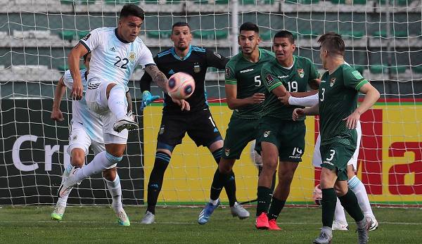 Lautaro Martinez erzielte den 1:1-Ausgleich gegen Bolivien.