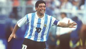 Argentinien - Nigeria 2:1 (am 25. Juni 1994, Weltmeisterschaft): Bereits die Qualifikation für das Turnier wird erst durch Entscheidungsspiele gegen Australien geschafft, für die der 33-jährige Maradona reaktiviert wird.