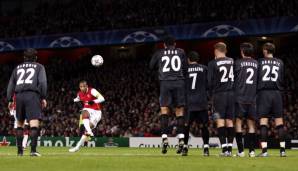 Platz 12: Thierry Henry (FC Arsenal, FC Barcelona): 13 direkte Freistoßtore