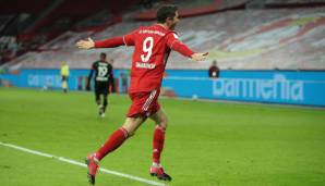 Platz 1: ROBERT LEWANDOWSKI (FC Bayern München) - 35 Tore in 25 Spielen.