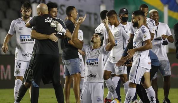 Die Erben von Brasiliens Fußball-Legende Pele haben den FC Santos zum fünften Mal ins Finale der Copa Libertadores geschossen.