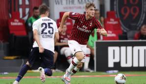 Platz 40 - Lorenzo Colombo | AC Milan (verliehen an Cremonese) | Position: Mittelstürmer | Alter: 19 Jahre