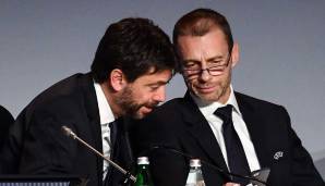 Nicht mehr ganz so gute Freunde: UEFA-Präsident Ceferin verurteilte das Verhalten vom nun ehemaligen ECA-Boss Andrea Agnelli.