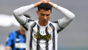Platz 2: CRISTIANO RONALDO (Juventus) - 43 Mal Abseits (43 Spiele)