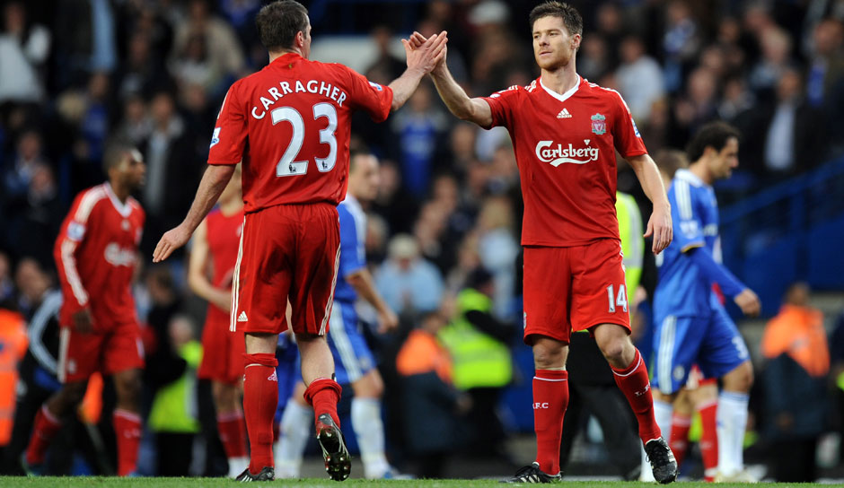 Xabi Alonso hat im Podcast seines früheren Liverpool-Kollegen Jamie Carragher seine Top-5 nominiert. Drei Legenden und zwei Weggefährten bilden das Team. Einen Liverpooler sucht man vergeblich.