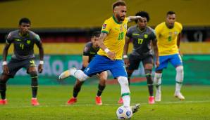 Neymar und Brasilien haben sich gegen Ecuador durchgesetzt.