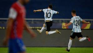 Wie die Finalteams bei der EM musste Argentinien bis zum Gewinn der Copa sieben Spiele absolvieren. Lionel Messi stand bei allen Partien bis zum Schlusspfiff auf dem Platz.