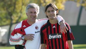 Inzaghi war für Milan ein echter Glücksgriff: In 300 Pflichtspielen erzielte er 126 Tore. 2003 und 2007 gewann er die Champions League. Der Stürmer blieb bis zu seinem Karriereende 2012.