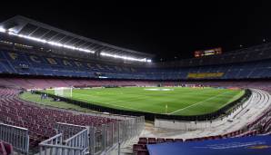 Platz 1: CAMP NOU (FC Barcelona) - aktuelle Kapazität: 99.354 Zuschauer