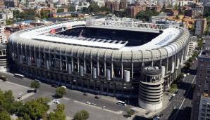 Platz 5: ESTADIO SANTIAGO BERNABEU (Real Madrid) - aktuelle Kapazität: 81.044 Zuschauer. Nach den derzeit laufenden Umbauarbeiten soll die Kapazität auf knapp über 85.000 Zuschauer steigen.