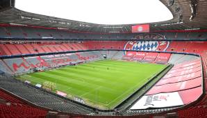 Platz 9: ALLIANZ ARENA (FC Bayern München) - aktuelle Kapazität: 75.000 Zuschauer.