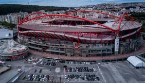 Platz 23: ESTADIO DA LUZ (Benfica Lissabon) - aktuelle Kapazität: 65.647 Zuschauer.