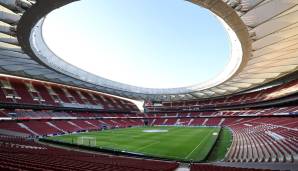 Platz 19: WANDA METROPOLITANO (Atletico Madrid) - aktuelle Kapazität: 67.703 Zuschauer.