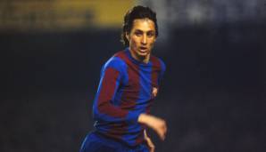 JOHAN CRUYFF - Als Spieler: 174 Spiele von 1973 bis 1978 für den FC Barcelona: Der dreimalige Ballon-d’Or-Sieger gilt als einer der größten Fußballer aller Zeiten und verzauberte auch die Fans im Camp Nou. 1974 holt er mit Barca die Meisterschaft.