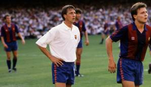 JOHAN CRUYFF - Als Trainer: 413 Spiele von 1988 bis 1996 für den FC Barcelona: Der Niederländer gab seinen unfassbaren Fußballverstand als Trainer weiter, war die große Inspiration für Guardiola und führte Barca zum ersten Triple der Klubgeschichte.