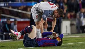 Revanche-Foul: James Milner legte Lionel Messi nach einem bösen Tunnler.