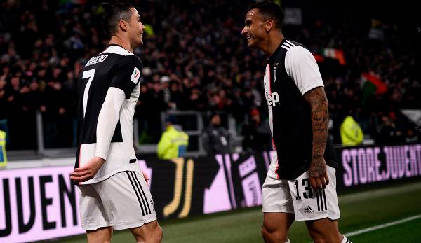 Cristiano Ronaldo (l.) und Danilo spielten von 2019 bis 2021 gemeinsam bei Juventus Turin.