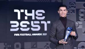 Cristiano Ronaldo erhielt bei der Gala in Zürich den Ehrenpreis der FIFA.