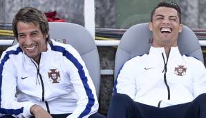 Fabio Coentrao (l., mit Cristiano Ronaldo) gewann mit Real Madrid zweimal die Champions League.
