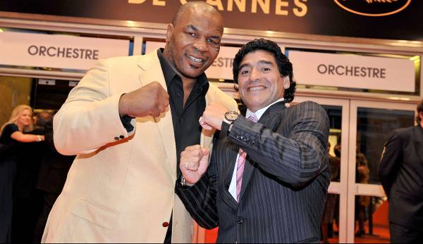 Waren gut befreundet: Mike Tyson und Diego Maradona.