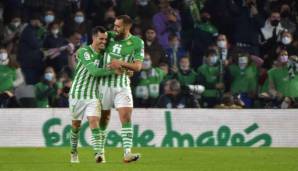 Platz 15: Juanmi (33 Spiele / 16 Tore / 2 Vorlagen) und Borja Iglesias (39 Spiele / 14 Tore / 2 Vorlagen) | Real Betis Sevilla | 34 Scorerpunkte