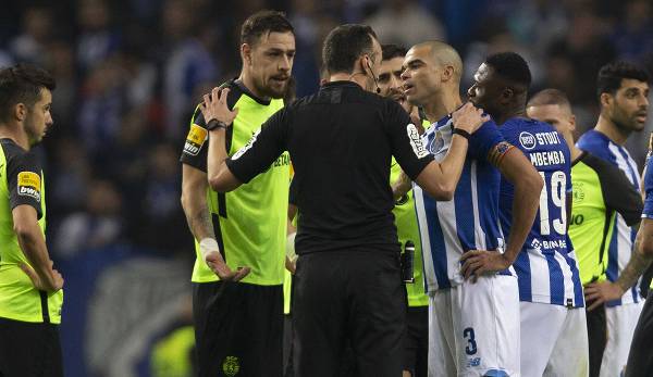 Danach gab es Rudelbildung: Pepe im Spiel gegen Sporting
