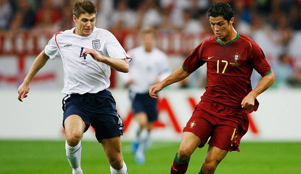 Ronaldo und Gerrard trafen 2006 bei der WM im Viertelfinale aufeinander.