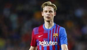 FRENKIE DE JONG: Aus finanziellen Gründen könnte Barca zu einem Verkauf des Mittelfeldstars gezwungen sein. 60 Millionen Euro fordern die Katalanen für den 25-Jährigen, der 2019 für 86 Mio. von Ajax kam. Eigentlich fühlt er sich bei Barca aber wohl.
