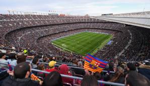 1. Camp Nou (Barcelona, Spanien | Kapazität: 99.300) - Hashtag: #campnou / Anzahl Insta-Posts: 2.200.000