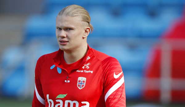 City-Neuzugang Erling Haaland ist heute mit der norwegischen Nationalmannschaft im Einsatz.
