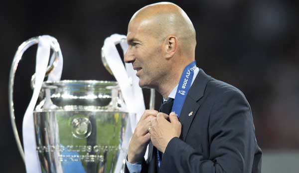 Gewann als einziger Trainer drei Mal in Folge die Champions League: Zinedine Zidane.