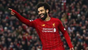 Platz 4: MOHAMED SALAH | FC Liverpool | Gehalt pro Woche: 464.000 Euro