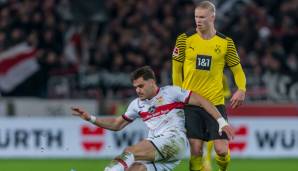 08.04.2022 - VfB Stuttgart vs. Dortmund 0:2 (gegnerischer Torwart: Florian Müller)