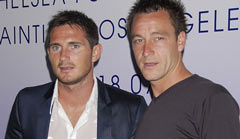 In Cobham zuhause: Lampard (Mitte) und Terry (r.)