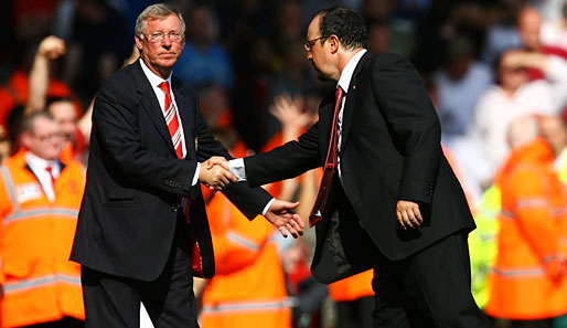 Sir Alex Ferguson (l.) ist seit 1986 Trainer bei Manchester United
