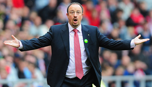 So sieht kein zufriedener Trainer aus: Rafael Benitez steht an der Anfield Road unter Druck