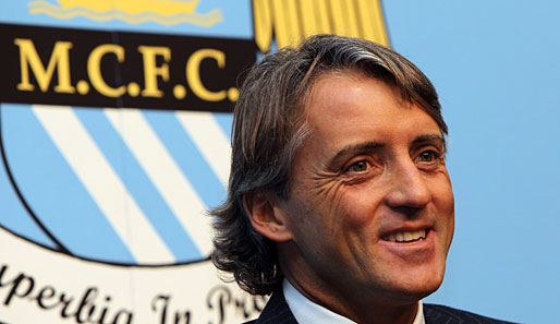 Roberto Mancini unterschrieb bei Manchester City einen Dreieinhalbjahres-Vertrag