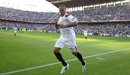 Luis Fabiano spielt seit 2005 für den FC Sevilla und gewann zwei Mal den UEFA-Cup