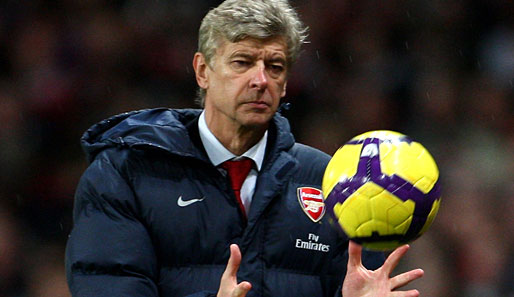 Mit dem FC Arsenal rangiert Arsene Wenger in der Premier League auf Platz drei